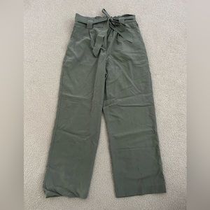Express Army Green High Rise Ankle Pants